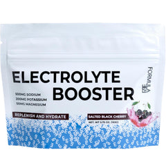 Formula 369 Electrolyte Booster bottle with black cherry flavor for daily hydration.