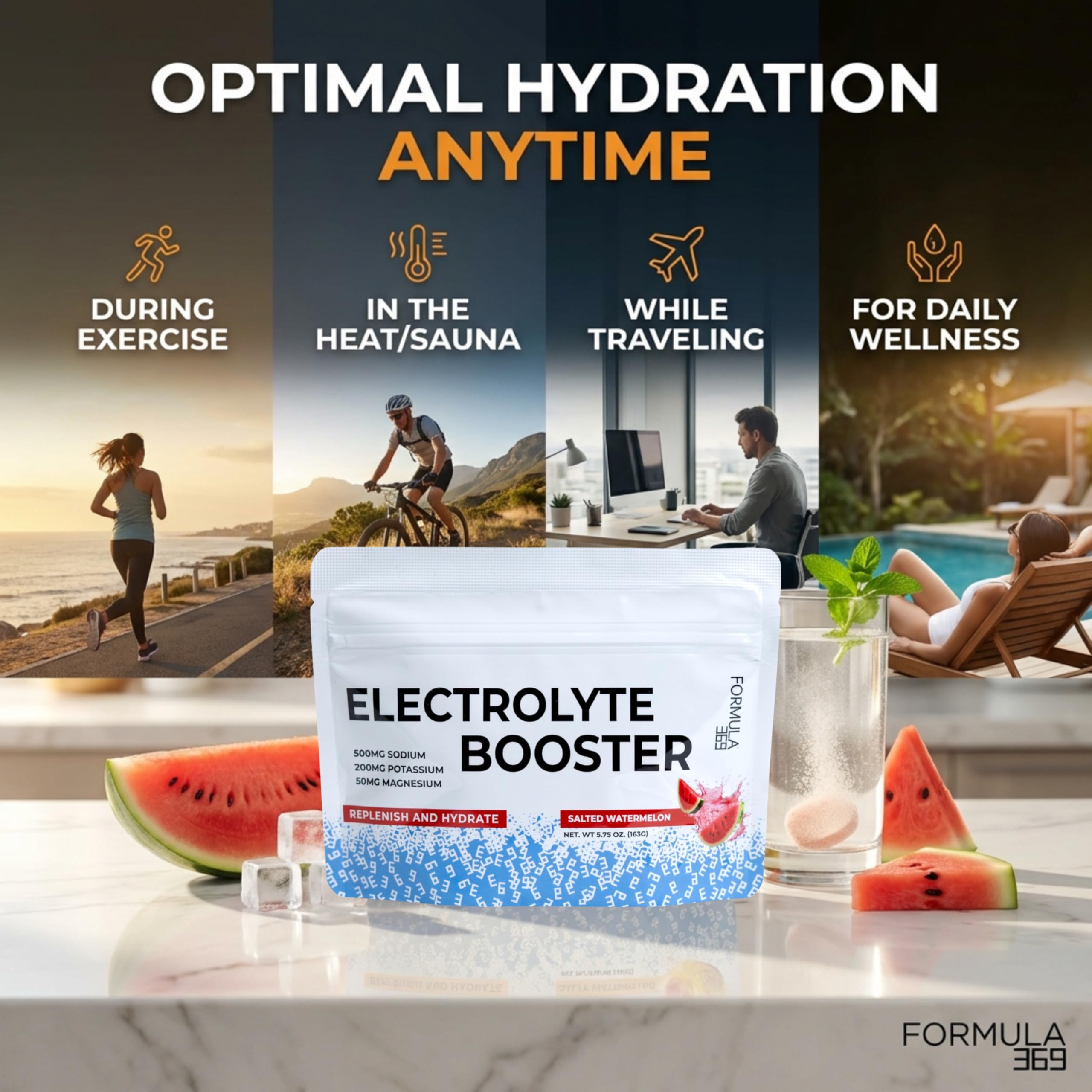 Formula 369 training hydration setup supports daily exercise routine.