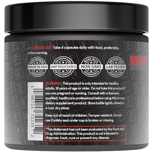 Formulation Factory Heart of Steel label ingredients and dosage details