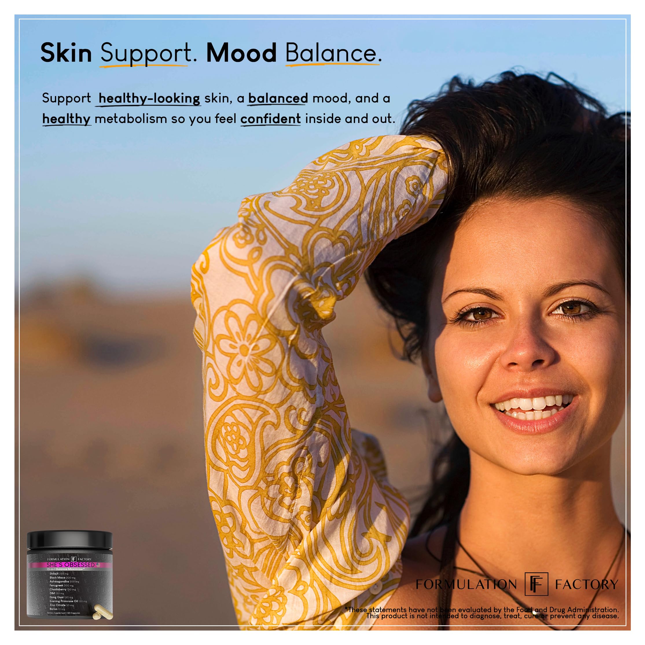 Formulation Factory Hormone Balance shilajit image suggests vitality and endurance.