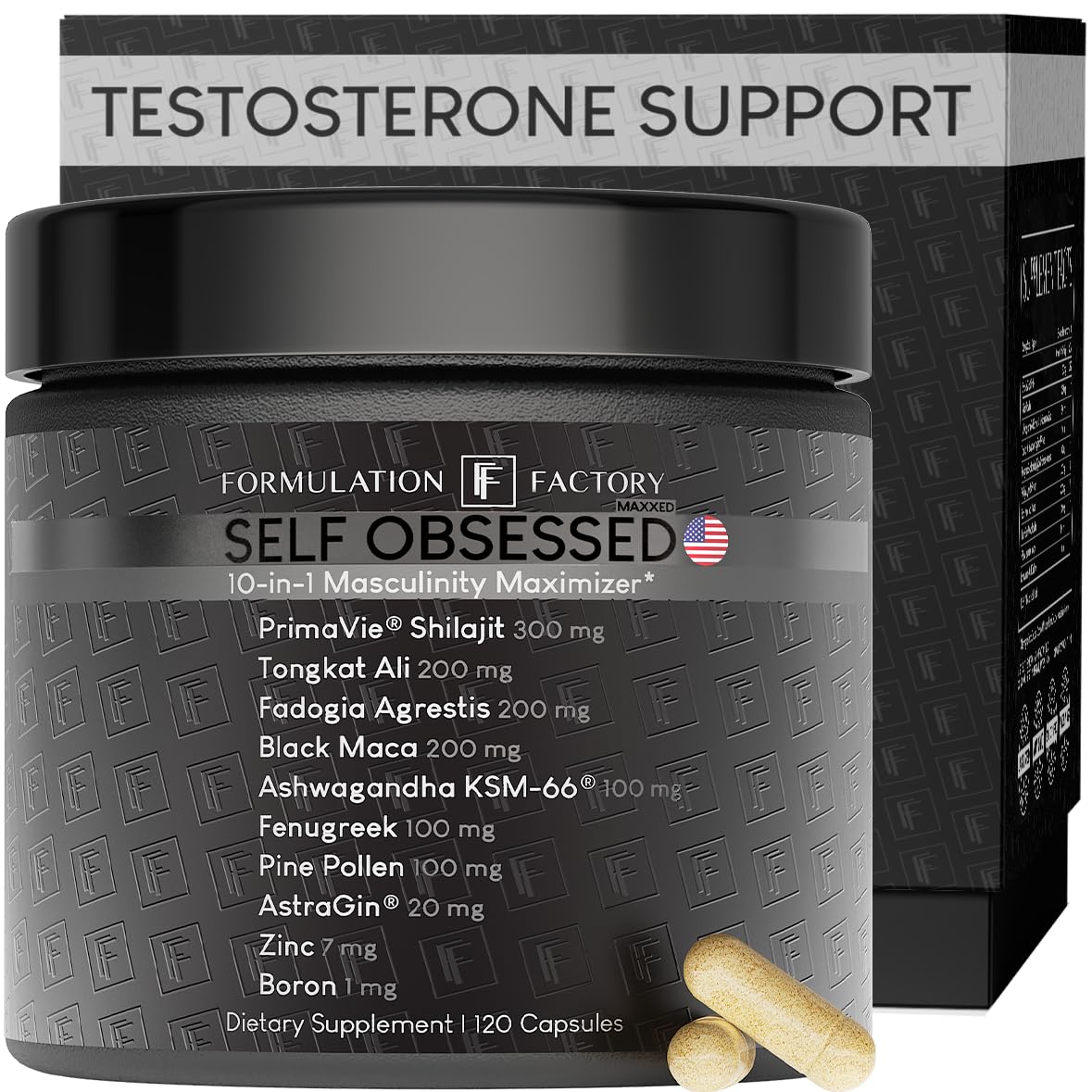 Formulation Factory Self Obsessed Maxxed bottle front for daily vitality