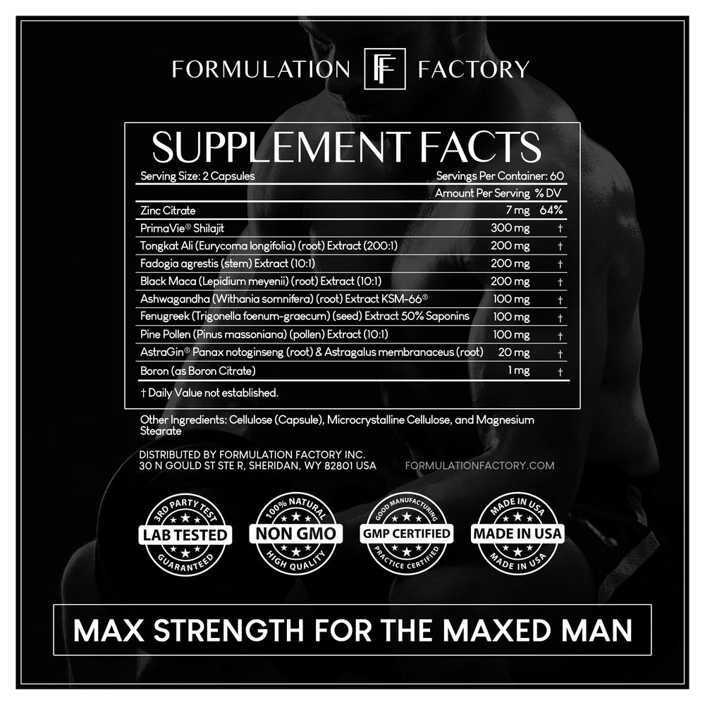 Lifestyle shot with Formulation Factory branding visible during daily routines.