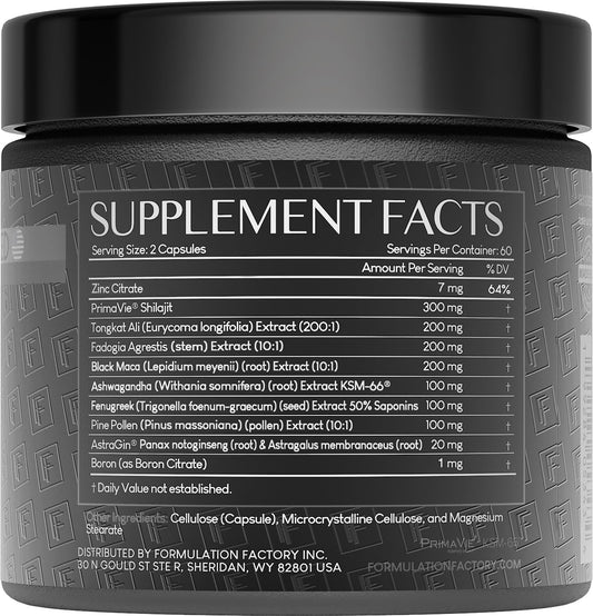 Self Obsessed Maxxed capsules closeup highlighting a potent men's wellness blend.