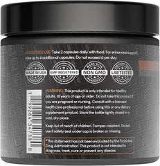 Formulation Factory Shroom Vroom ingredients label close-up featuring Lion's Mane.