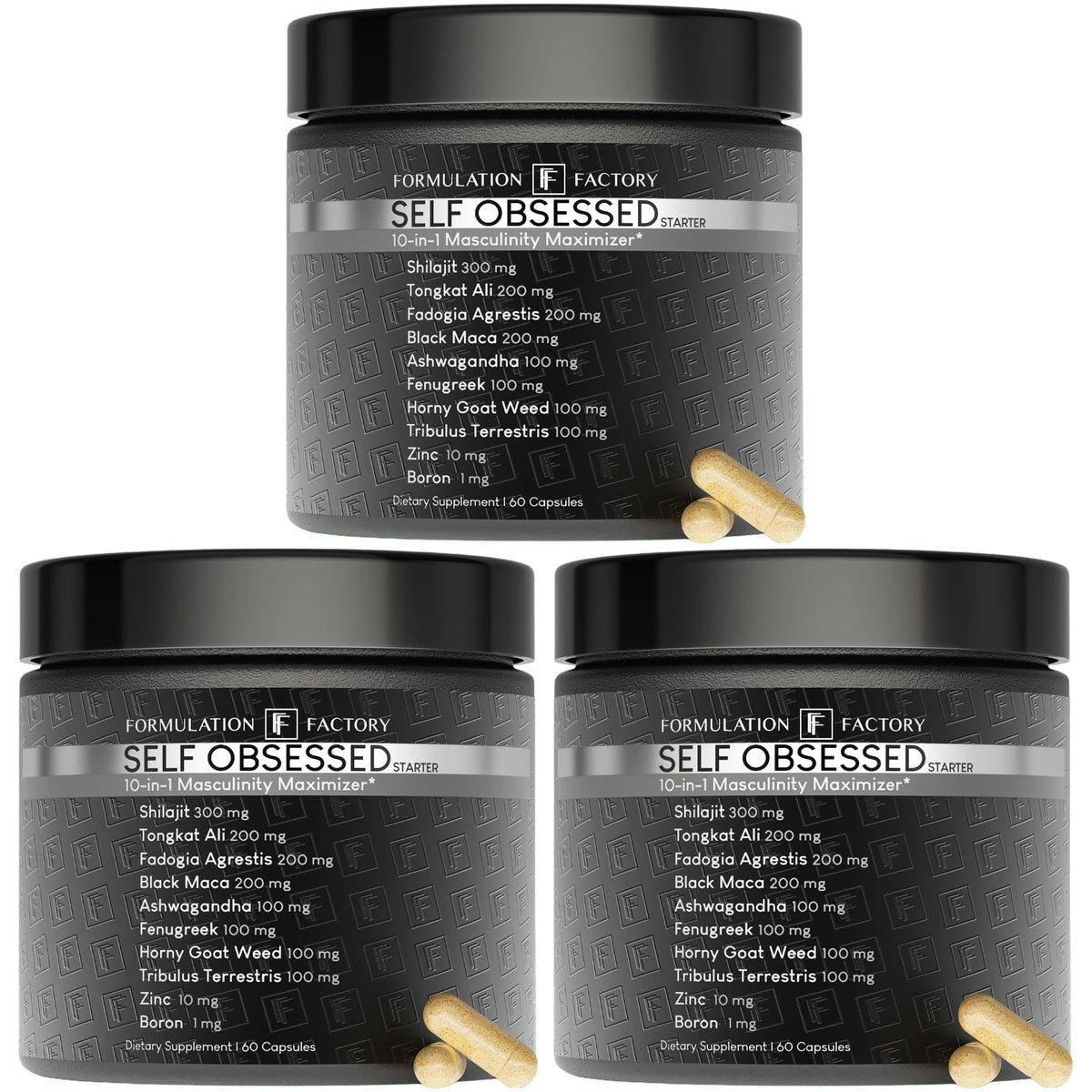 Formulation Factory starter vitality bottle shown for daily energy support.
