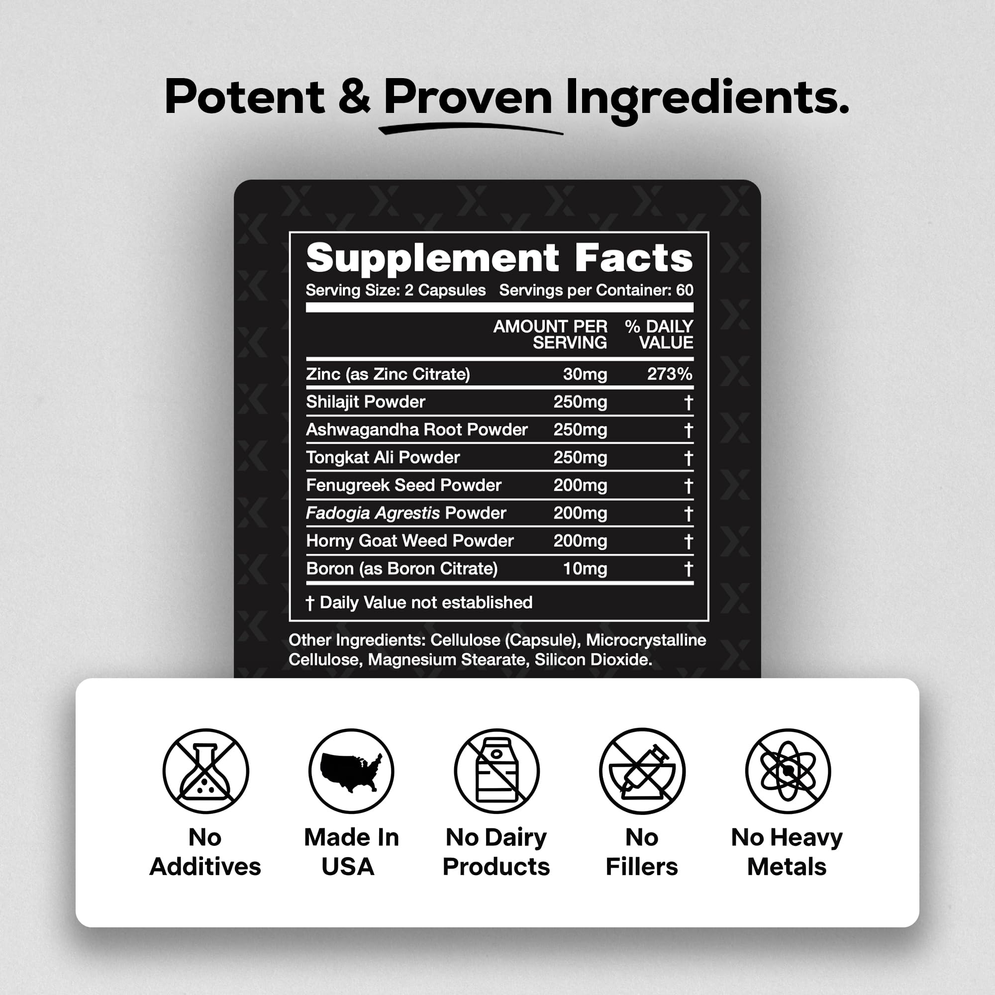 Formulux Alpha Core packaging box emphasizing purity and safety