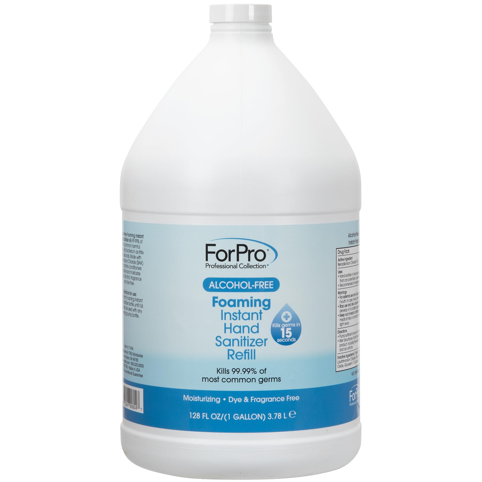 ForPro alcohol-free foaming sanitizer in action, clean and refreshed hands.