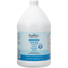 ForPro alcohol-free foaming sanitizer in action, clean and refreshed hands.