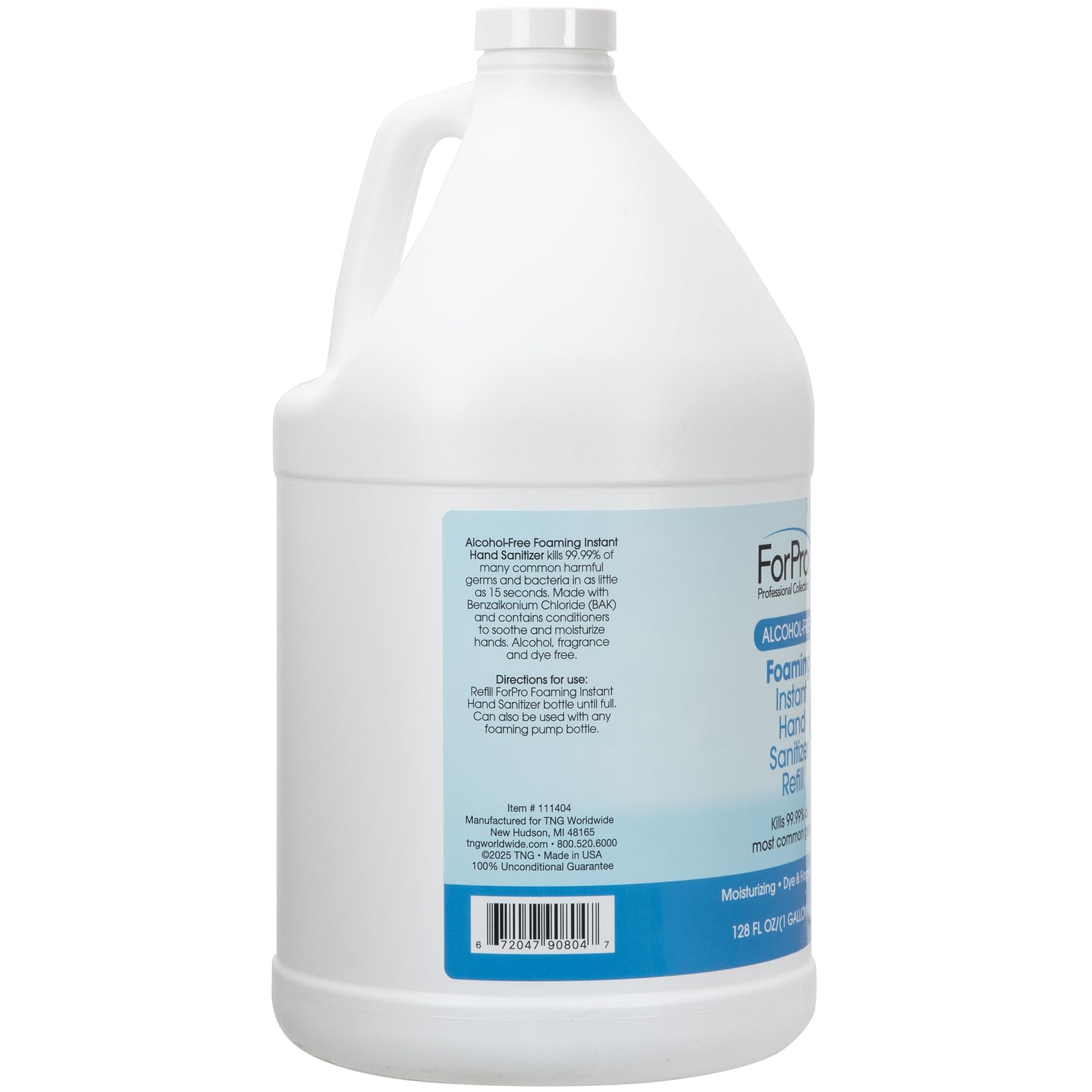 ForPro benzalkonium-chloride formula highlights quick-use sanitizing option without fragrance.