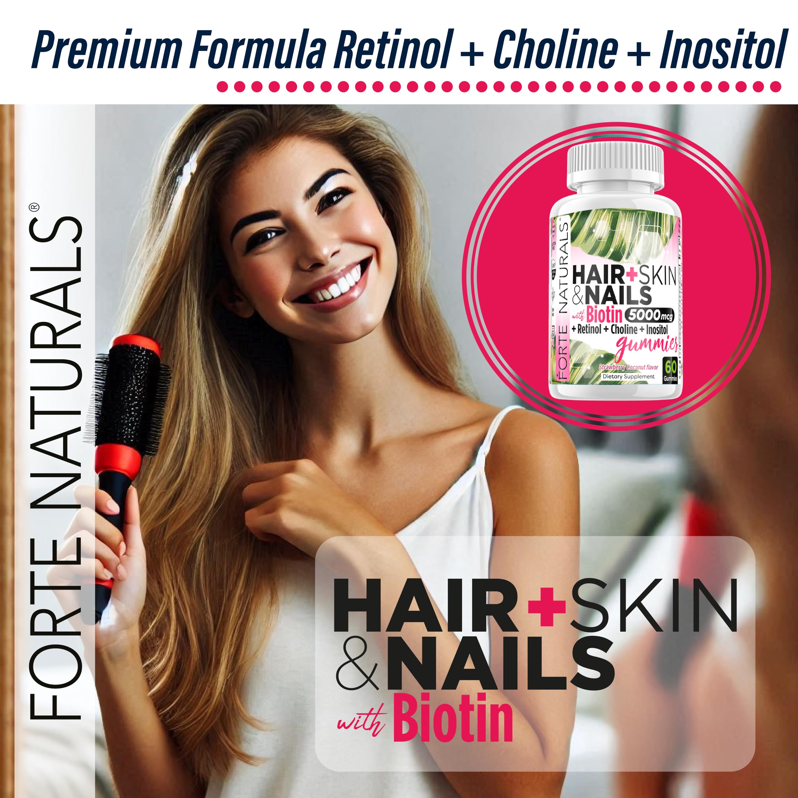 FORTE NATURALS label highlights kosher vegan gluten-free attributes for shoppers.