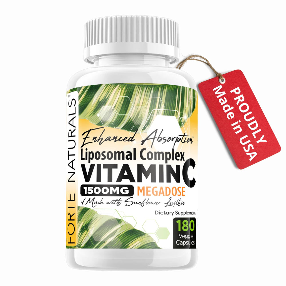 FORTE NATURALS Vitamin C liposomal capsules inside for veggie-friendly delivery