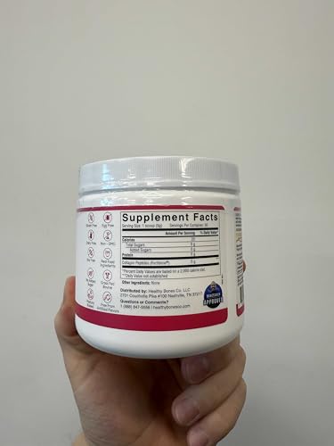 Fortibone powder jar open, ready to scoop and mix.