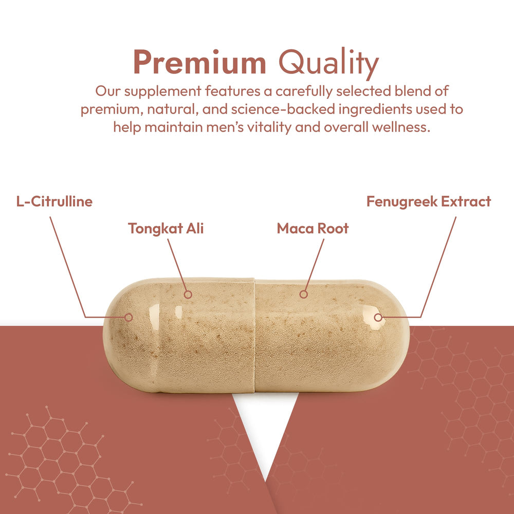 Fortim packaging box emphasizes clinically inspired formula for adult male vitality.