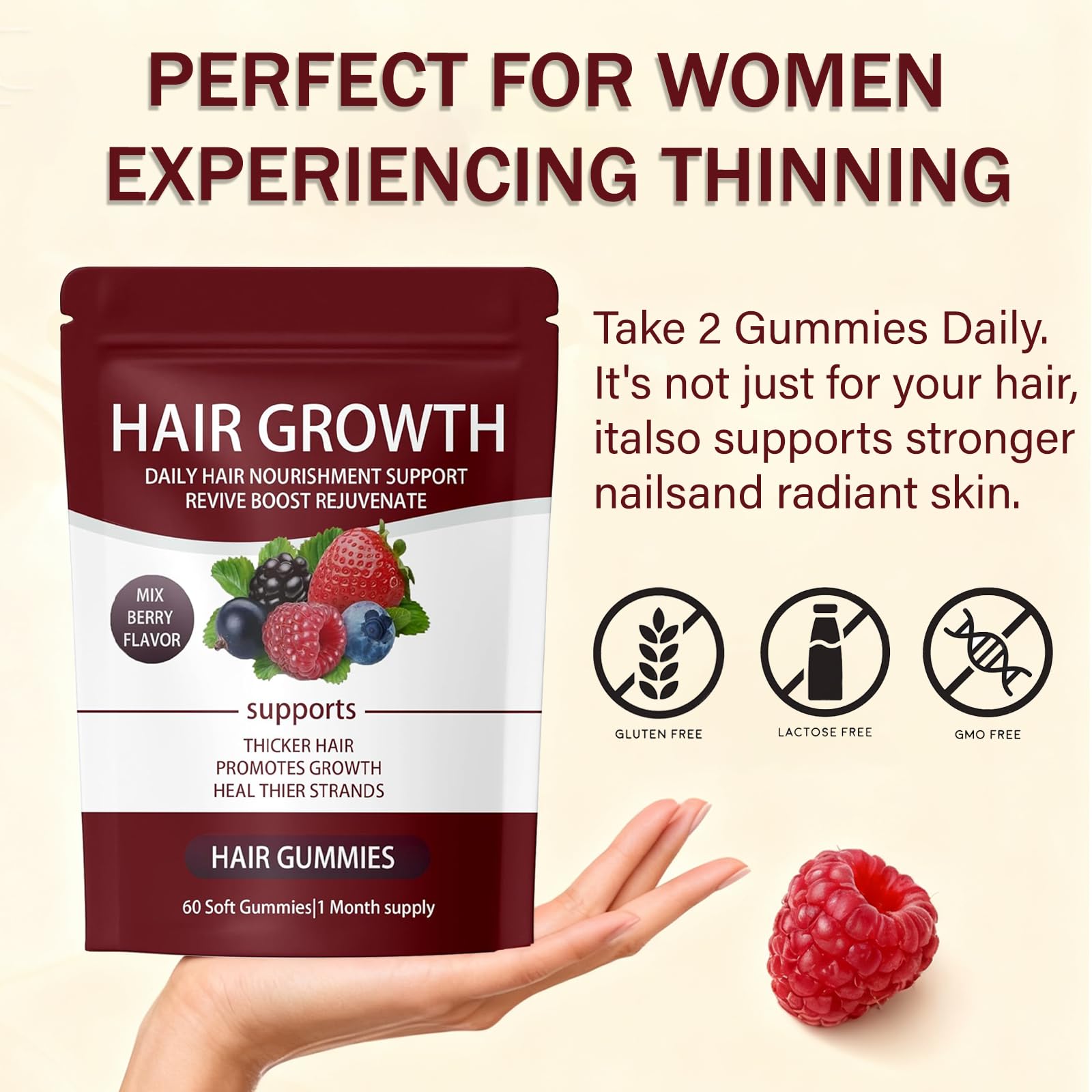 FORTIRISE Lumin mixed berry flavor makes daily intake enjoyable.