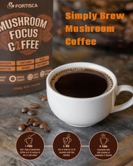 FORTISCA Creamy, plant-based blend with coconut milk in a latte-like cup