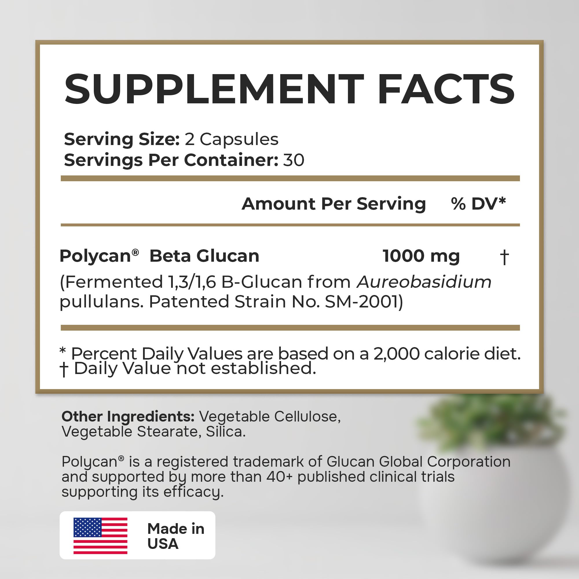 Forty-plus Muscle Bone Joint Advanced Support polycan-beta-glucan ingredient icon.