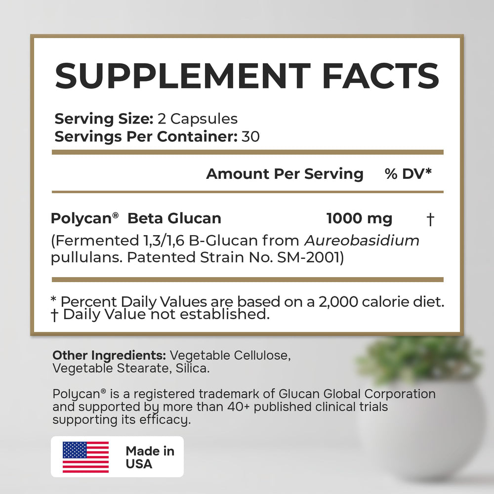 Forty-plus Muscle Bone Joint Advanced Support polycan-beta-glucan ingredient icon.