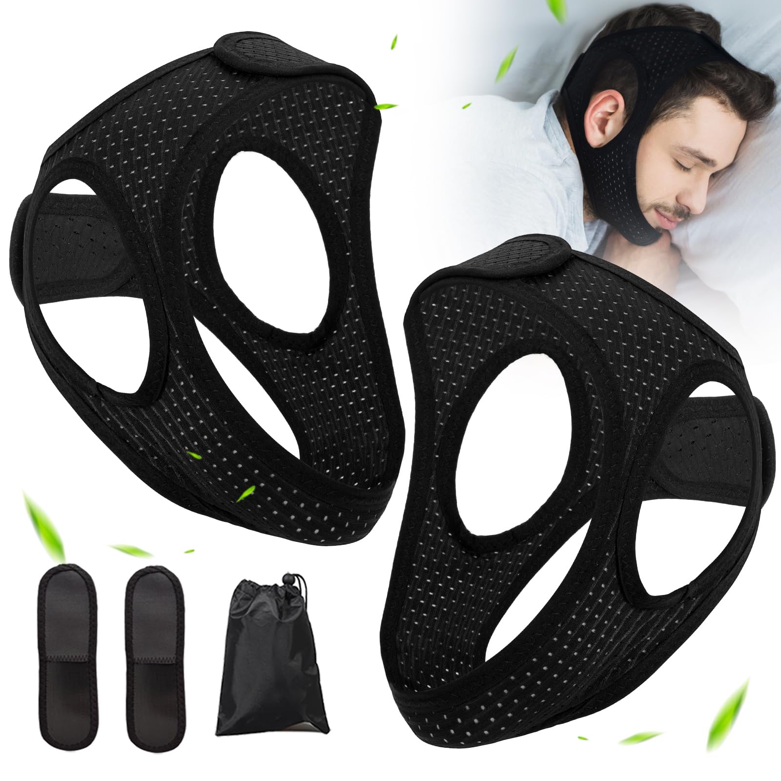 Forzacx Chin Strap closeup shows breathable Lycra fabric for comfortable wear.