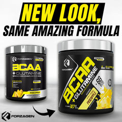 Forzagen BCAAs with glutamine close-up, signaling premium ingredients for daily recovery.