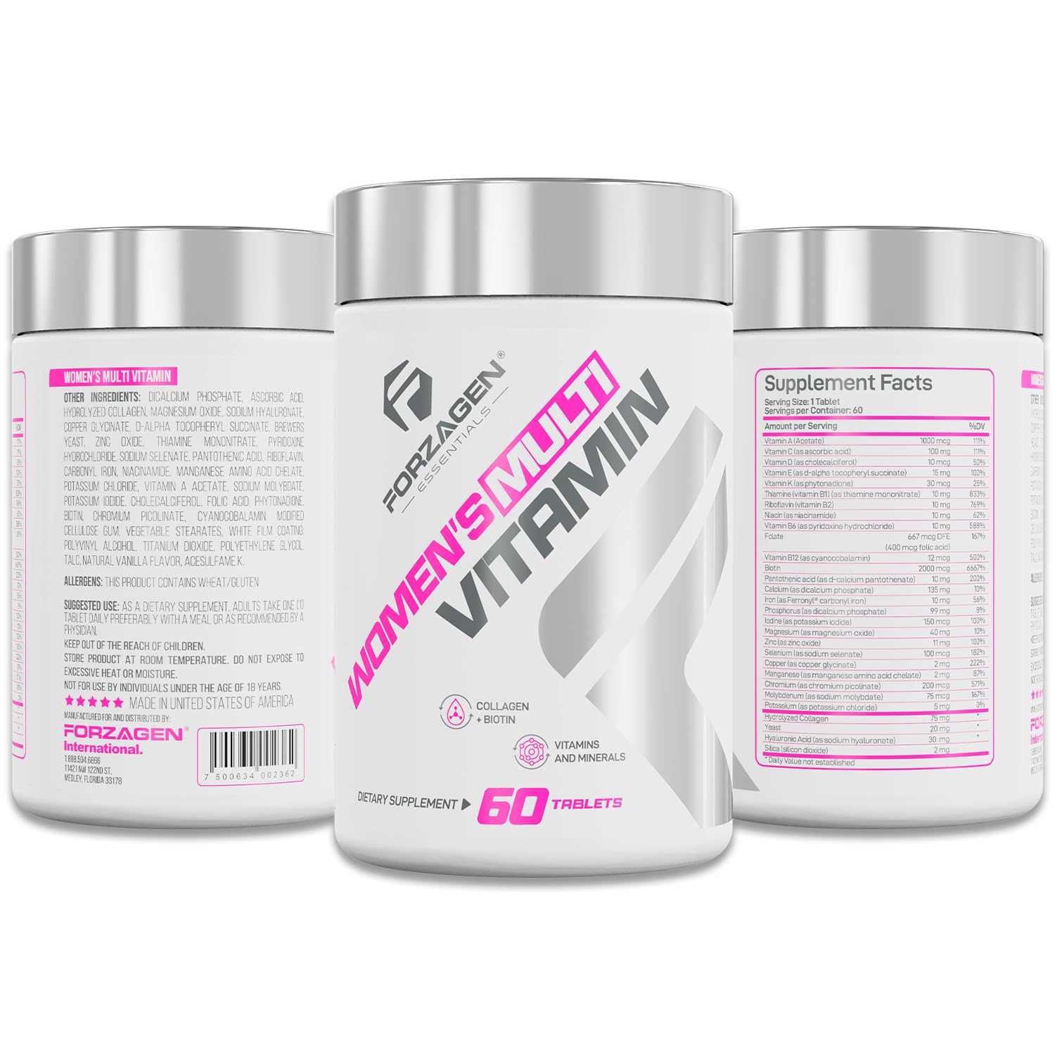Hydrolyzed collagen visual from Forzagen Essentials for skin and hair support