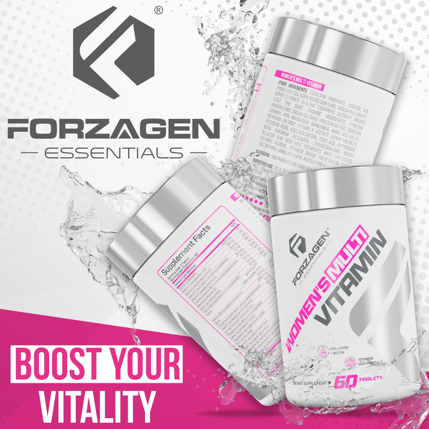 One-a-day format of Forzagen Essentials for a simple daily routine