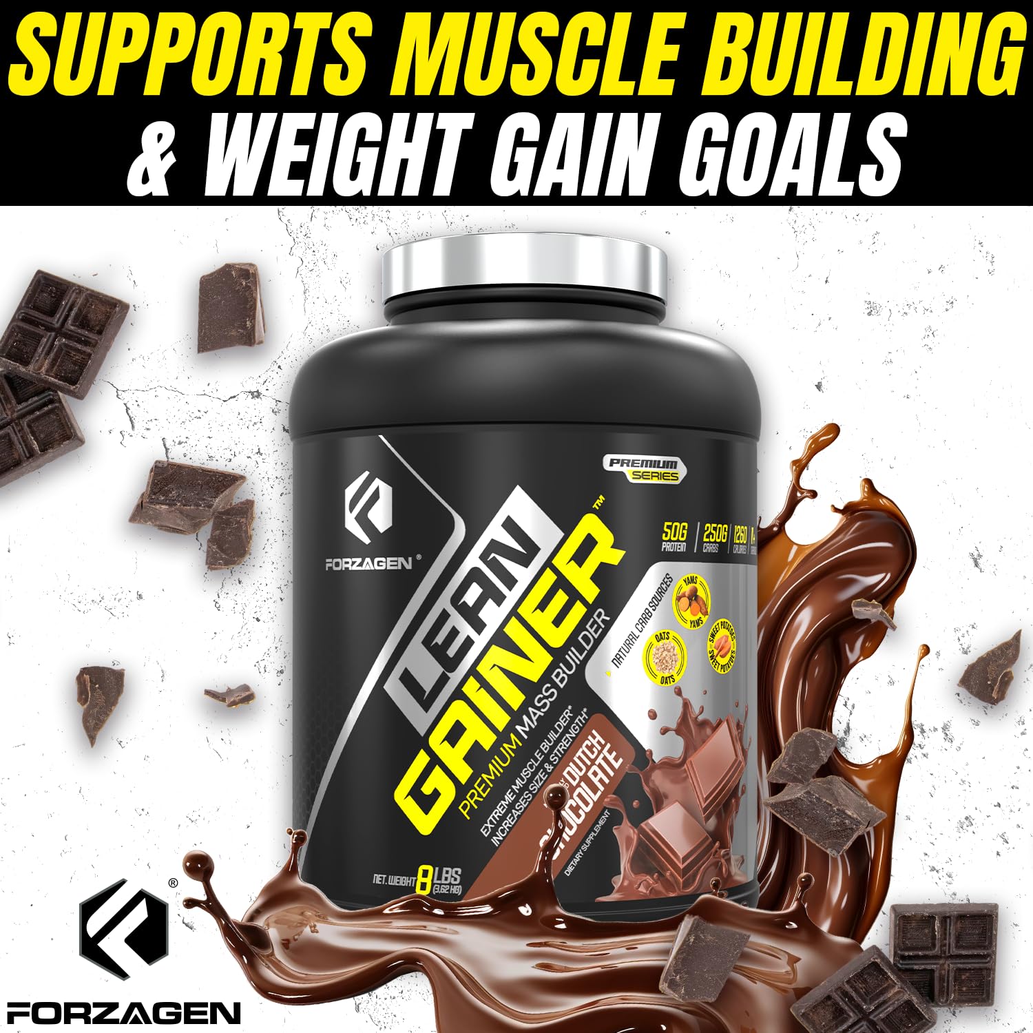 Forzagen Lean Gainer creamy-vanilla shake ideal post-workout recharge