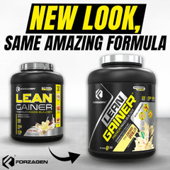Forzagen Lean Gainer ingredients plate featuring oats and yams