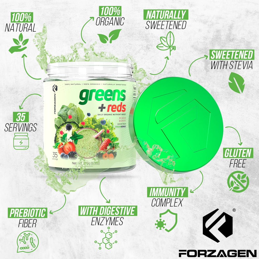 Forzagen label closeup emphasizes organic certification and transparent ingredients.
