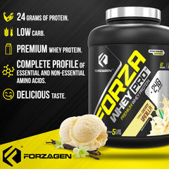 Forzagen Whey PRO gluten-free seal ensuring diet compatibility