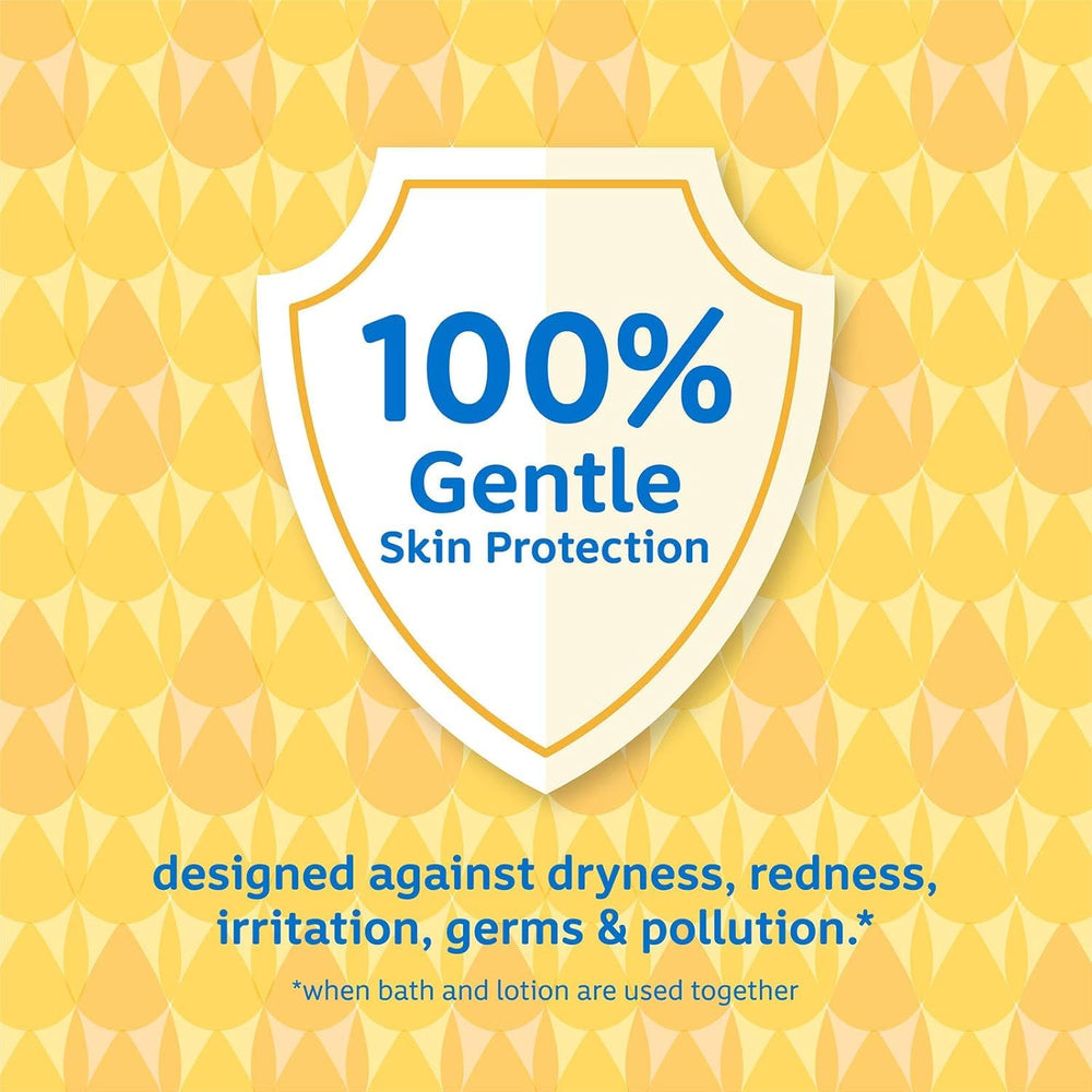 Label highlights gentle formula and moisture for delicate skin