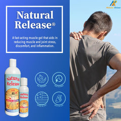 Four Oaks Farm Ventures Natural Release 4oz bottle, portable for gym bags