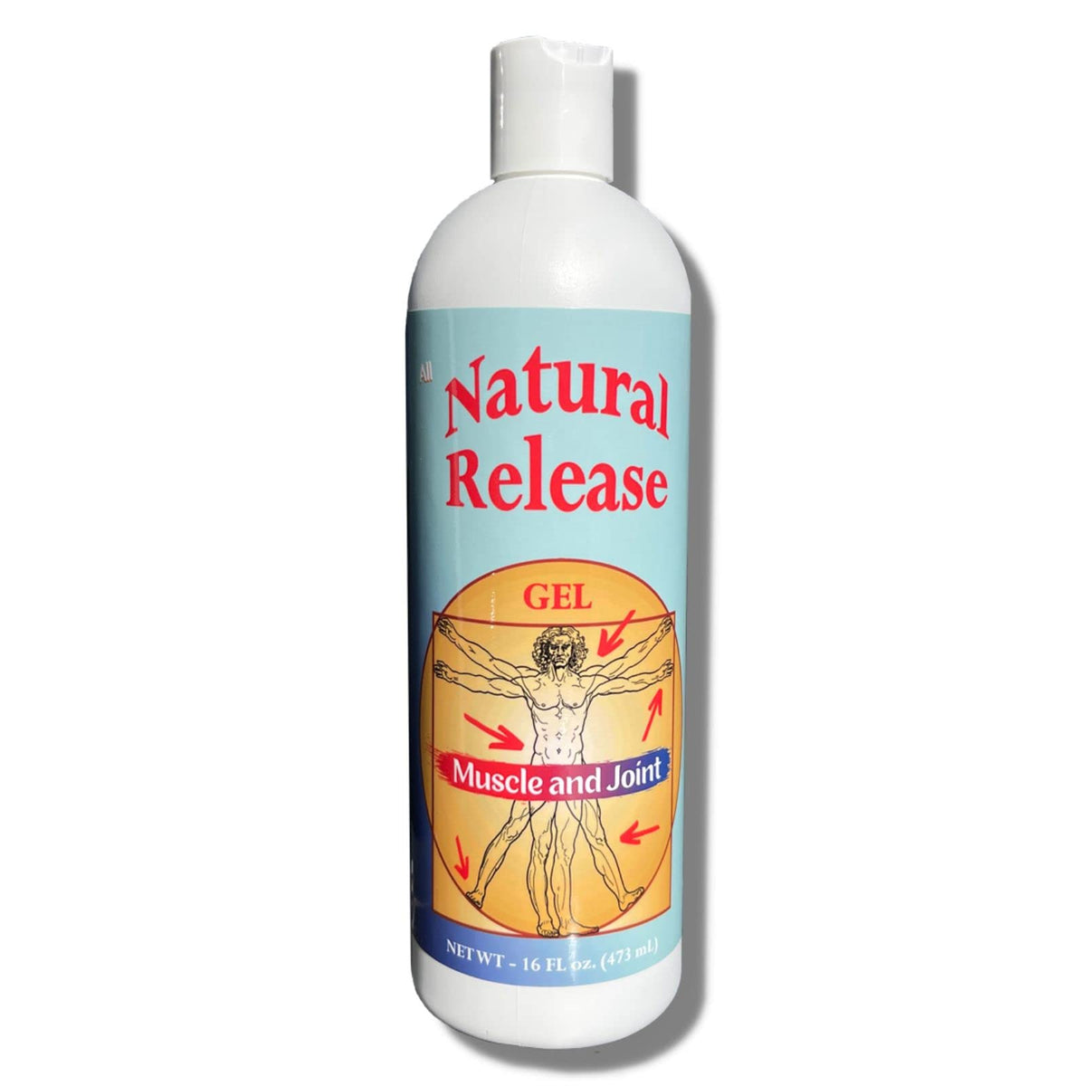 Four Oaks Natural Release Gel bottle 16 oz for convenient home relief from muscle stress