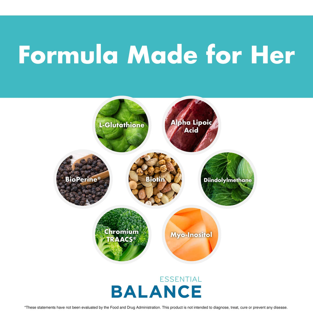 FoxyFit Essential Balance on a vanity with skincare products for healthy skin and hair.