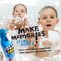 FOZZI'S Berry-scented foam showing vibrant hue ideal for sensory play.