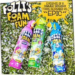 FOZZI'S Easy Spray Trigger in use, spraying bright foam for active kids.