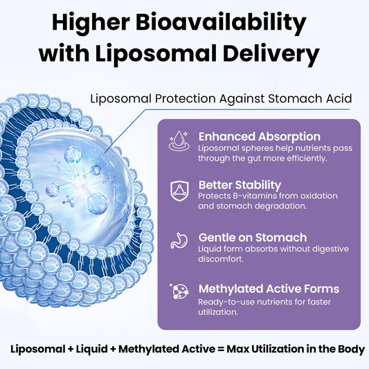 Franguly Liposomal B-Complex dropper shows precise dosing for easy administration.