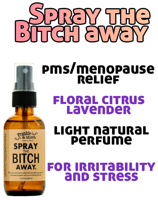 Frankie & Myrrh Spray The Bitch Away room-freshness to brighten spaces.