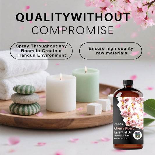 FRAOIL Cherry Blossom oil with dropper cap enables easy, precise dispensing for crafts.