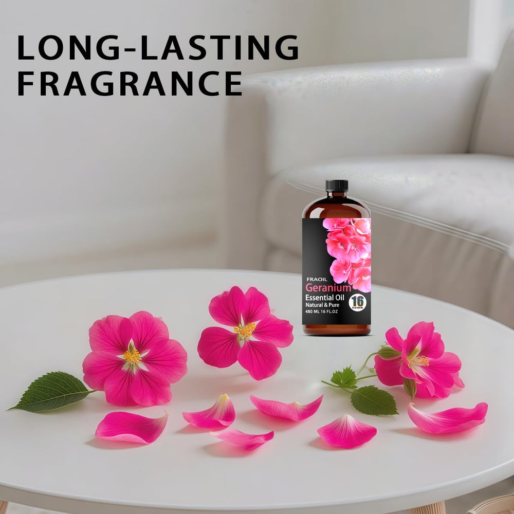 FRAOIL Geranium essential oil ideal for DIY candles and soaps.