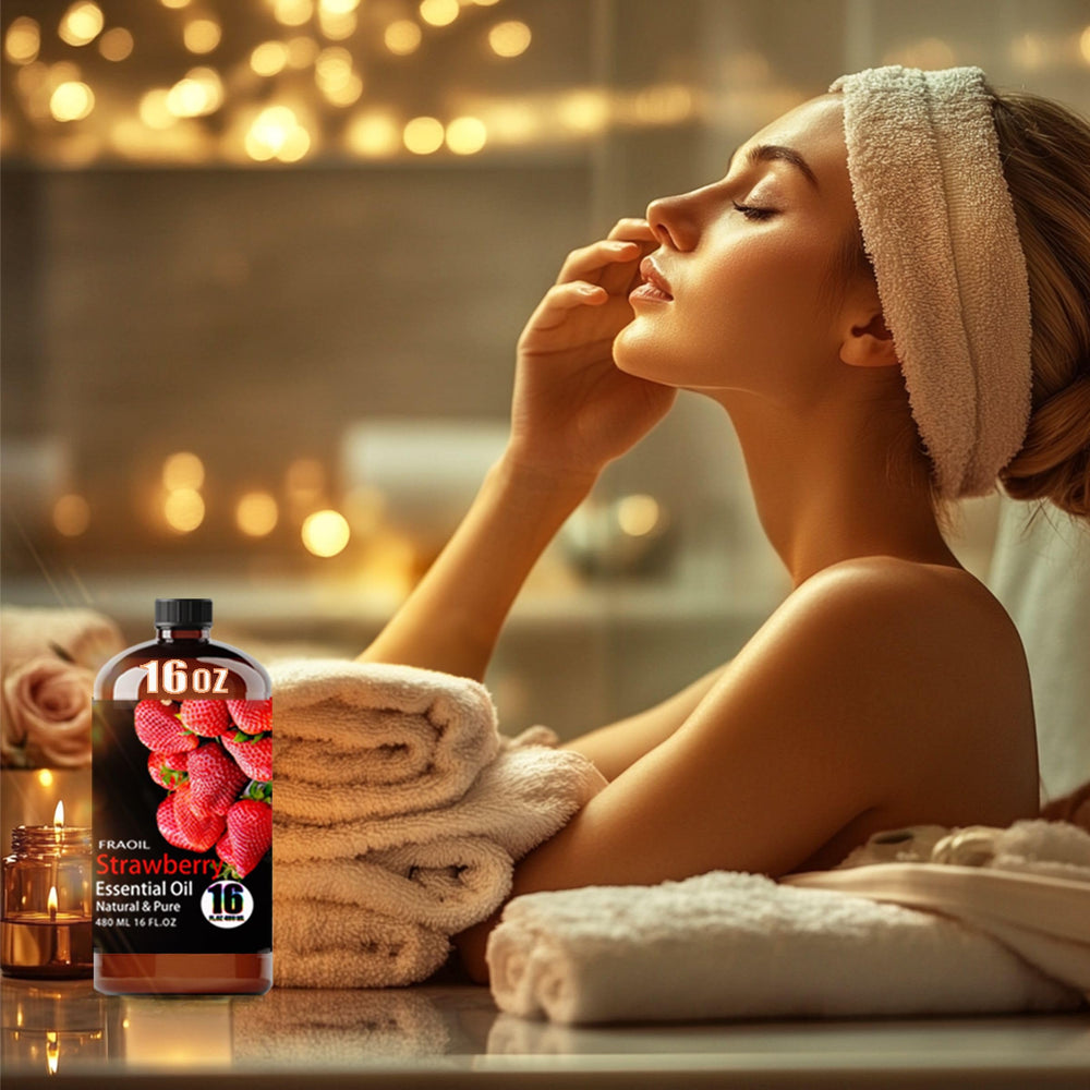 Premium FRAOIL packaging and gift-ready glass bottle.