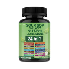 Frcola 24-in-1 Soursop Graviola capsules bottle for daily immune and energy support