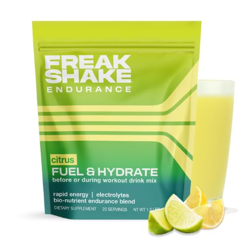 Freak Shake Fuel & Hydrate bottle pour supports endurance hydration during workouts.