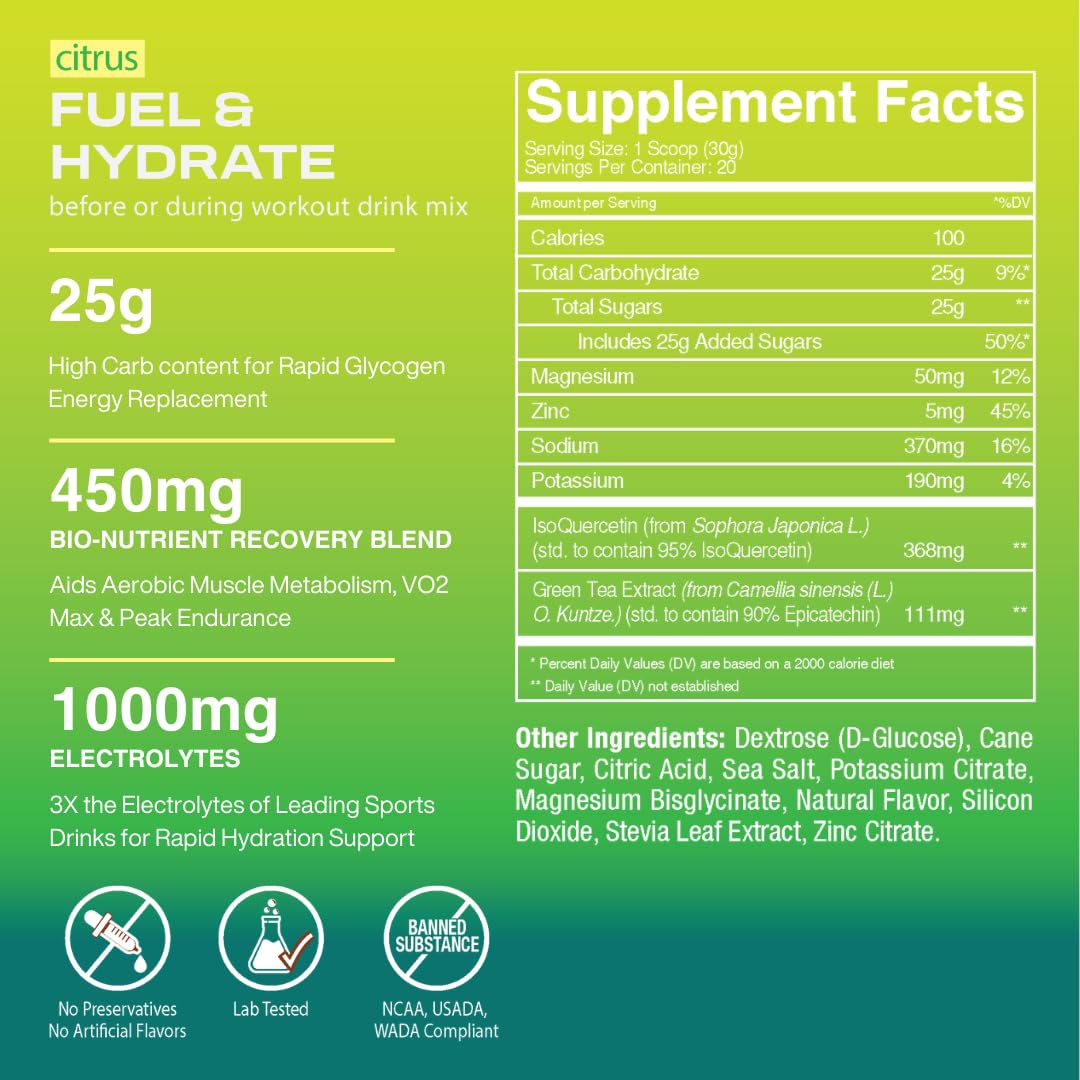 Freak Shake Fuel & Hydrate glass with stirred drink ready for cardio sessions.