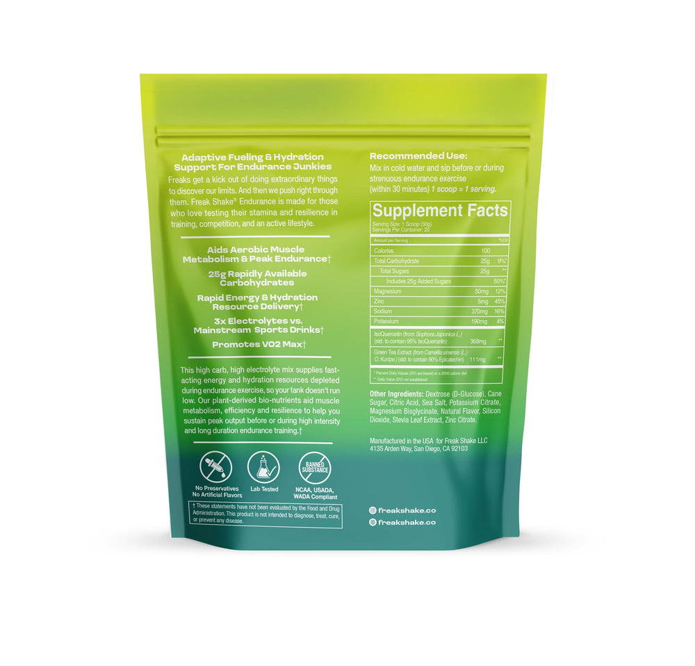 Freak Shake Fuel & Hydrate mixed in water showcasing smooth texture.