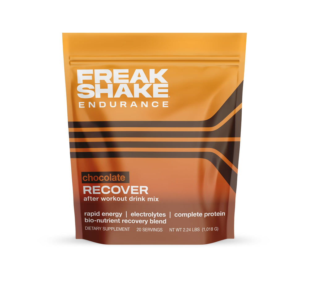 Freak Shake Recover chocolate nutrition compare draws attention to 3:1 carb-to-protein ratio.