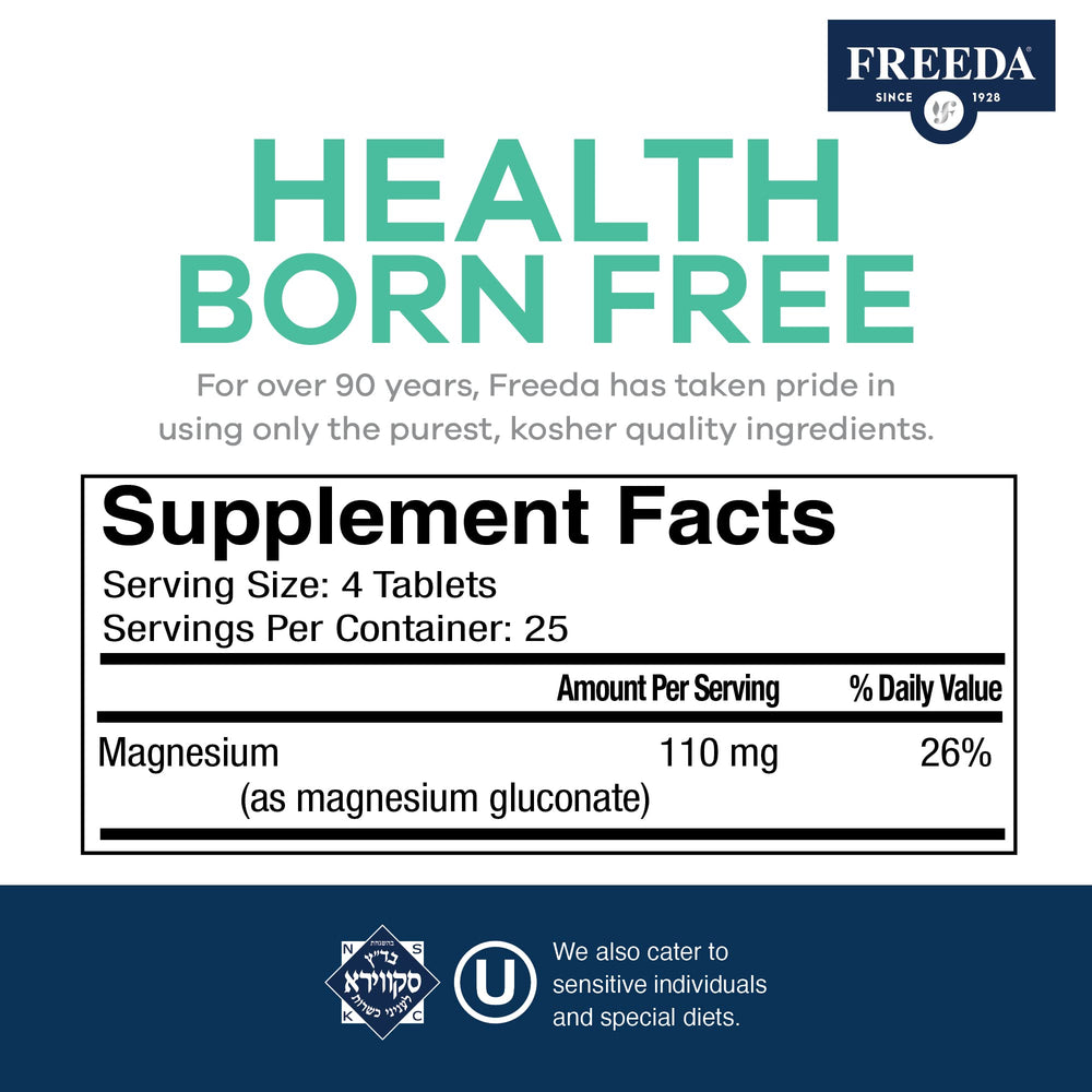 Freeda made-in-USA facility seal indicating strict quality standards.