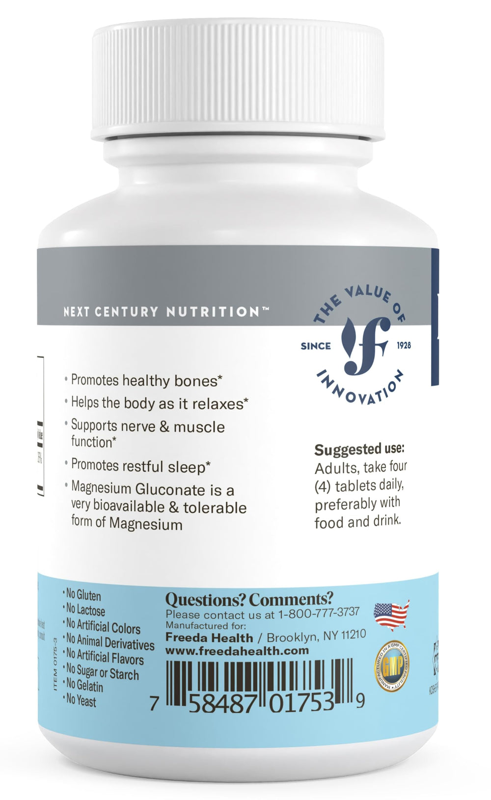 Freeda serving scoop image showing convenient daily dosage.