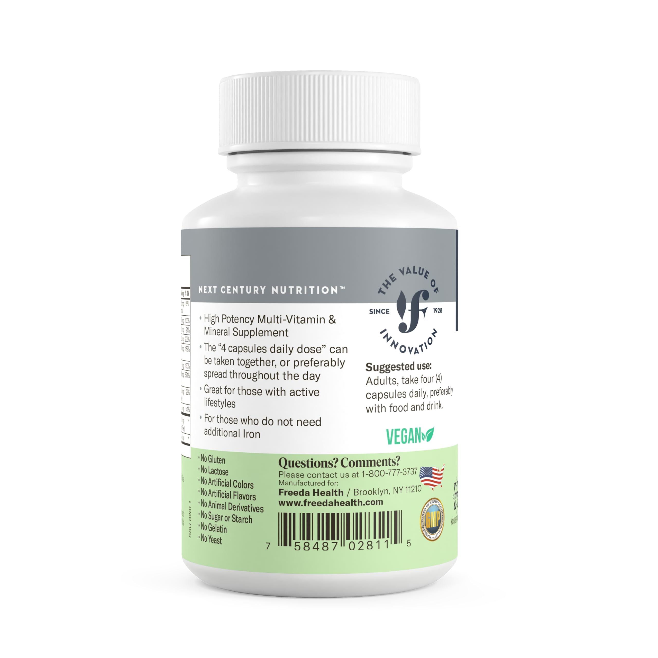 Freeda Maximum Strength active-lifestyles usage tips shown for daily routine