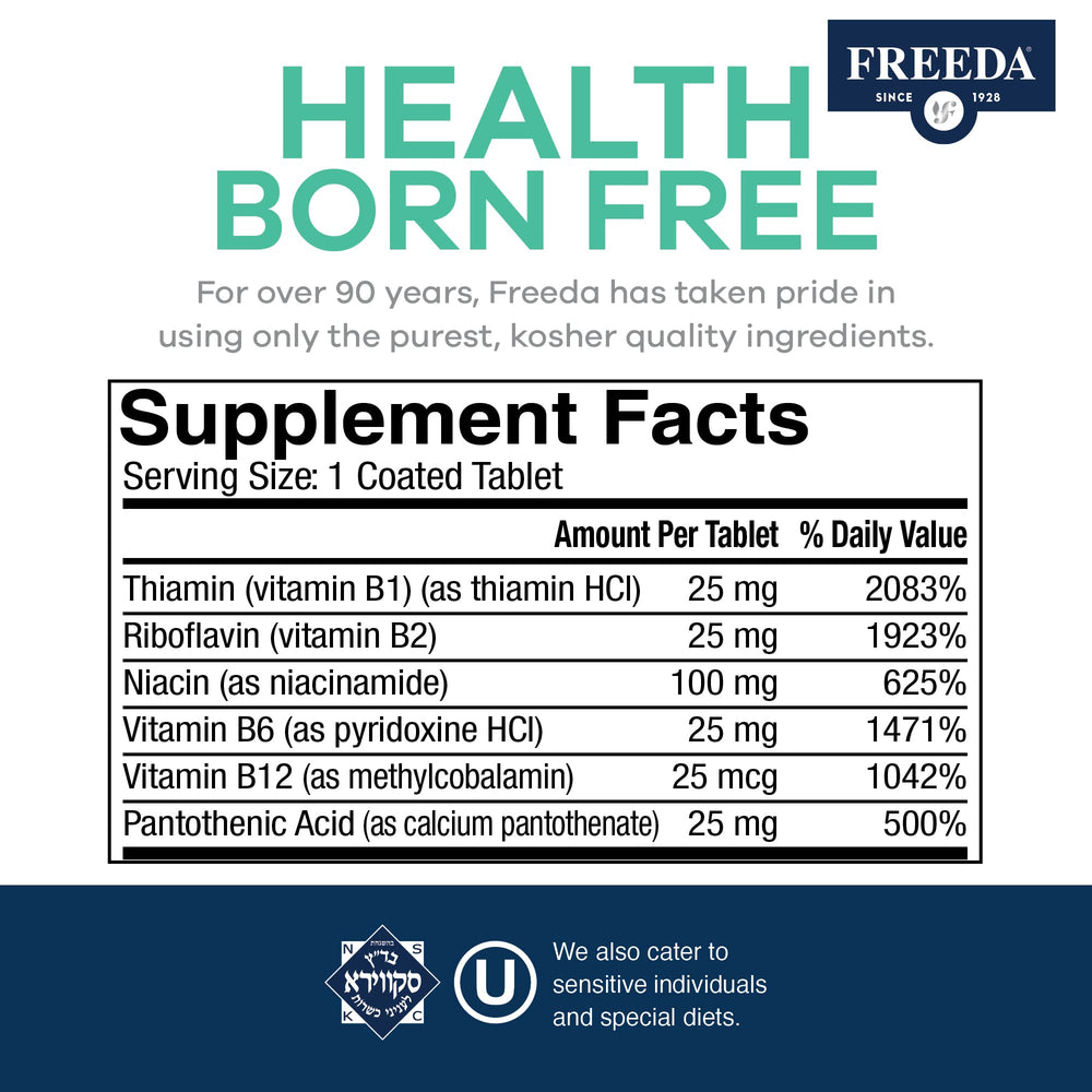 Freeda Vitamin B Complex capsules for daily metabolism and energy