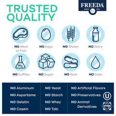 Freeda Vitamin C bottle in hand for everyday wellness on the go